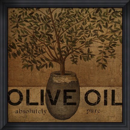 Framed Olive Oil Print