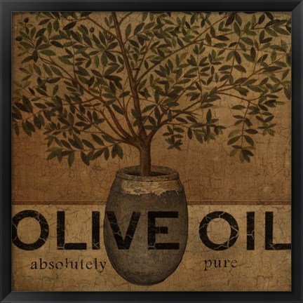 Framed Olive Oil Print