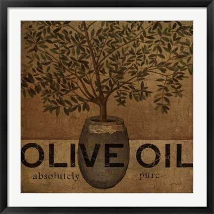 Framed Olive Oil Print