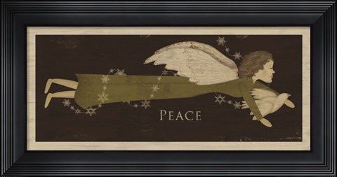 Framed Angel Peace Print