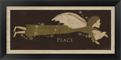 Framed Angel Peace Print