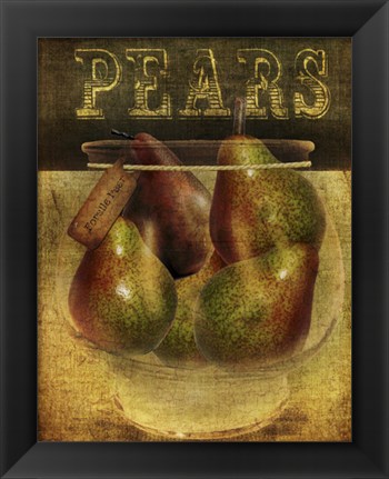 Framed Pears Print