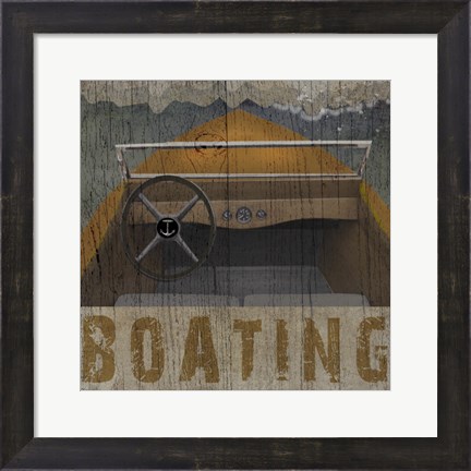 Framed Boating Print