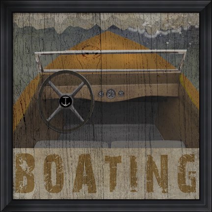 Framed Boating Print