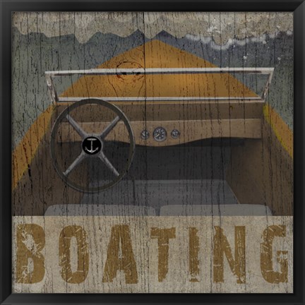 Framed Boating Print