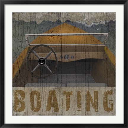 Framed Boating Print