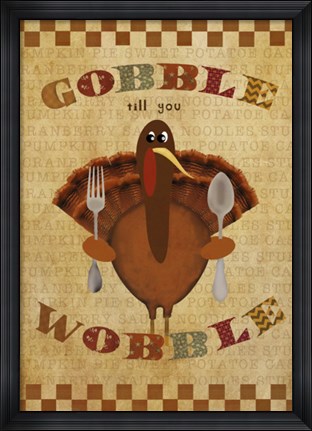 Framed Gobble Wobble Print