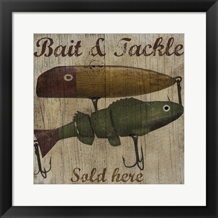 Framed Bait &amp; Tackle Print