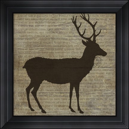 Framed Deer Print