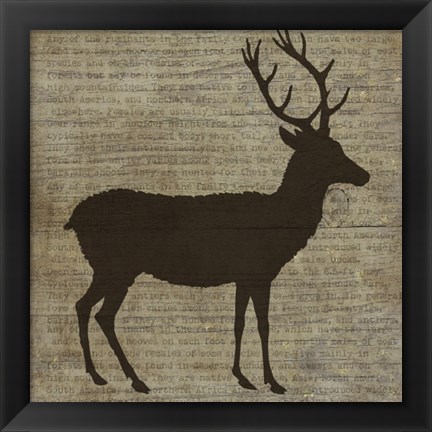 Framed Deer Print