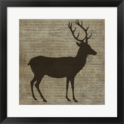 Framed Deer Print