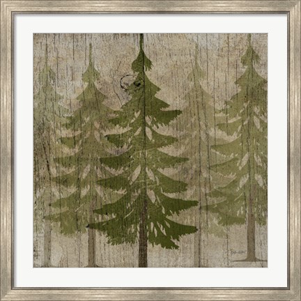 Framed Pines Print