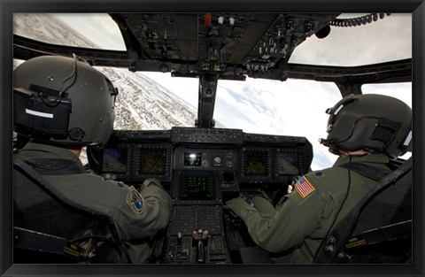 Framed Cockpit View of a CV-22 Osprey Print