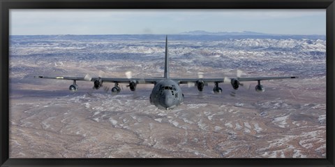 Framed Front View of a MC-130 Aircraft Print