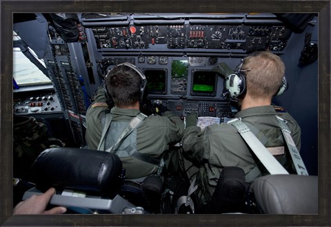 Framed Airmen at Work in a MC-130H Combat Talon II Print