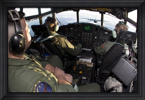 Framed Cockpit of a MC-130P Combat Shadow Print