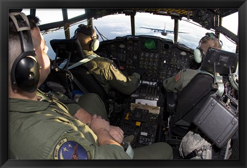 Framed Cockpit of a MC-130P Combat Shadow Print