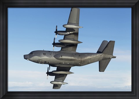 Framed MC-130P Combat Shadow in flight (bottom view) Print