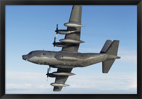 Framed MC-130P Combat Shadow in flight (bottom view) Print