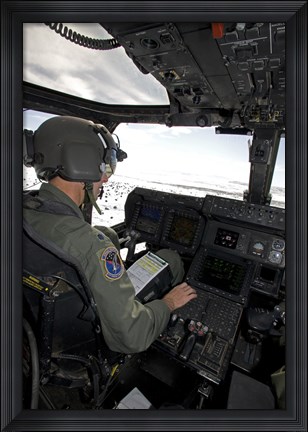 Framed Pilot in a CV-22 Osprey Print