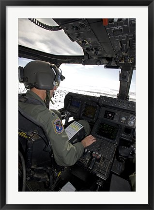 Framed Pilot in a CV-22 Osprey Print