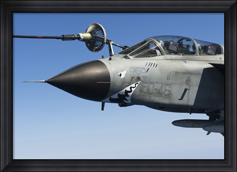 Framed Italian Air Force Tornado IDS In-Flight Refuel Print