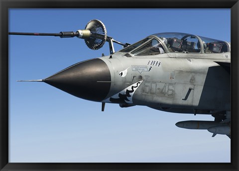 Framed Italian Air Force Tornado IDS In-Flight Refuel Print