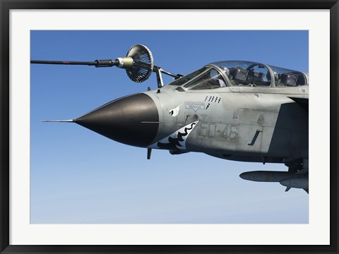 Framed Italian Air Force Tornado IDS In-Flight Refuel Print