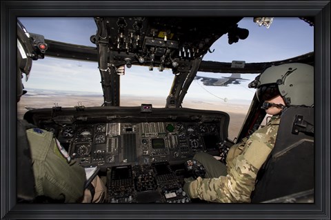 Framed Crew of an HH-60G Pave Hawk Print