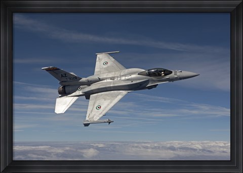 Framed F-16E Maneuvers over Arizona Print