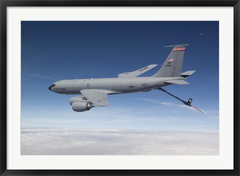 Framed KC-135R Flies a Training Mission over Arizona Print