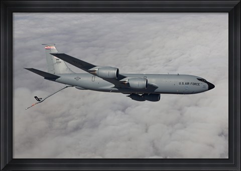 Framed KC-135R in the Clouds over Arizona Print