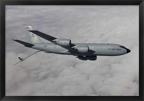 Framed KC-135R in the Clouds over Arizona Print