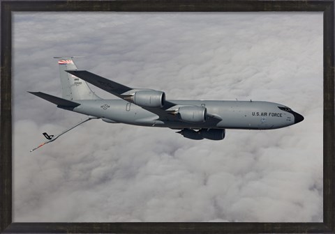 Framed KC-135R in the Clouds over Arizona Print