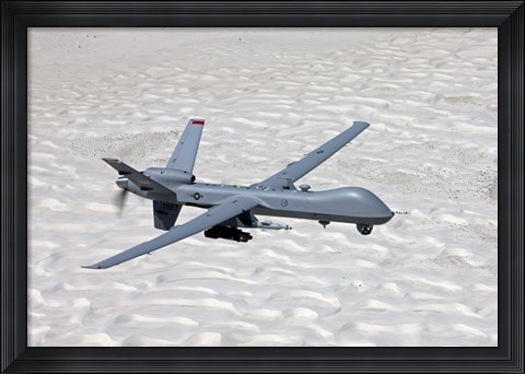 Framed MQ-9 Reaper Over Southern New Mexico Print