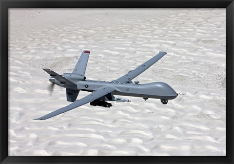 Framed MQ-9 Reaper Over Southern New Mexico Print