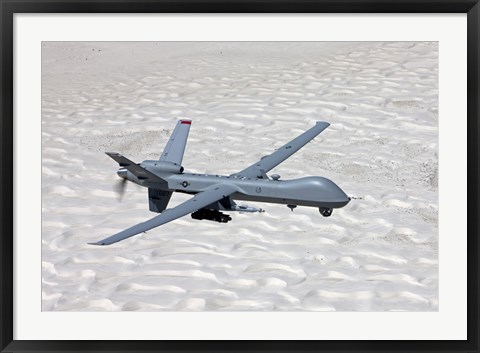 Framed MQ-9 Reaper Over Southern New Mexico Print