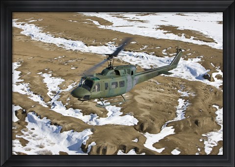 Framed UH-1N Twin Huey, New Mexico Print