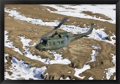 Framed UH-1N Twin Huey, New Mexico Print