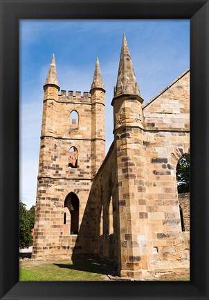 Framed Tower at Port Arthur historic penitentiary, Australia Print