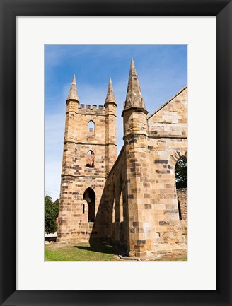 Framed Tower at Port Arthur historic penitentiary, Australia Print