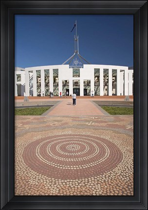 Framed Australia, ACT, Canberra, Tile, Parliament House Building Print