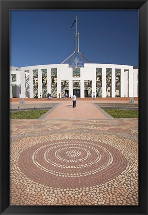 Framed Australia, ACT, Canberra, Tile, Parliament House Building Print