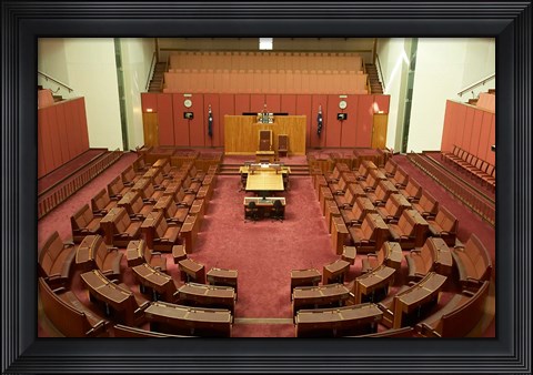 Framed Australia, Canberra, Parliament House, Capital Hill Print