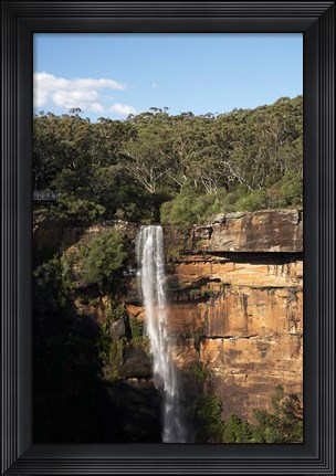 Framed Australia, New South Wales, Fitzroy Waterfall, Morton NP Print