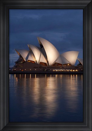 Framed Australia, New South Wales, Sydney Opera House Silhouette Print