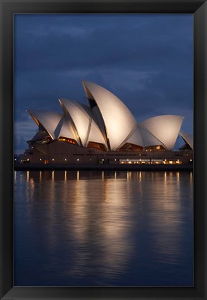 Framed Australia, New South Wales, Sydney Opera House Silhouette Print