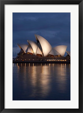 Framed Australia, New South Wales, Sydney Opera House Silhouette Print