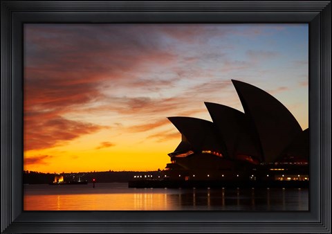 Framed Australia, New South Wales, Sydney Opera House at Dawn Print