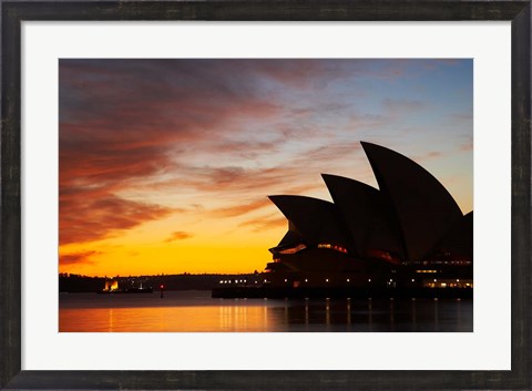 Framed Australia, New South Wales, Sydney Opera House at Dawn Print